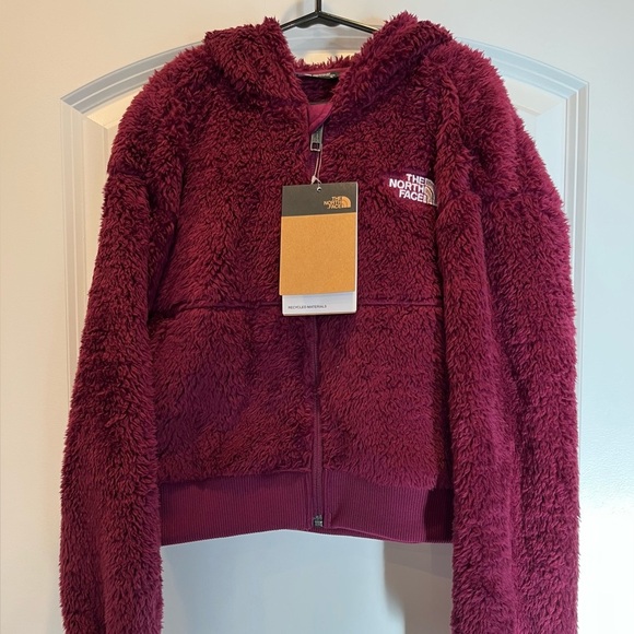The North Face Other - North Face Youth Hooded Furry Jacket Purple Size 10 Girls